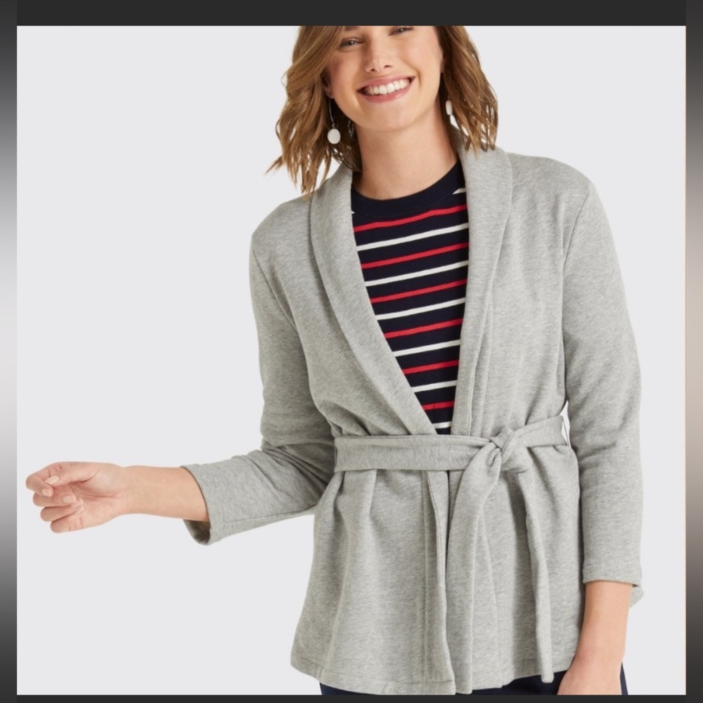 Draper James Open Front Tie Cardigan